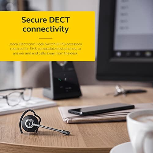 Jabra Engage 65 SE (Second Edition) Wireless Headset, Convertible – Telephone Headset with Industry-Leading Wireless Performance, Advanced Noise-Cancelling Microphone, All Day Battery Life - Black - Image 3