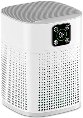 Honeyuan Air Purifiers for Bedroom, H13 HEPA Filter Up to 1095 Ft², White by HONEYUAN