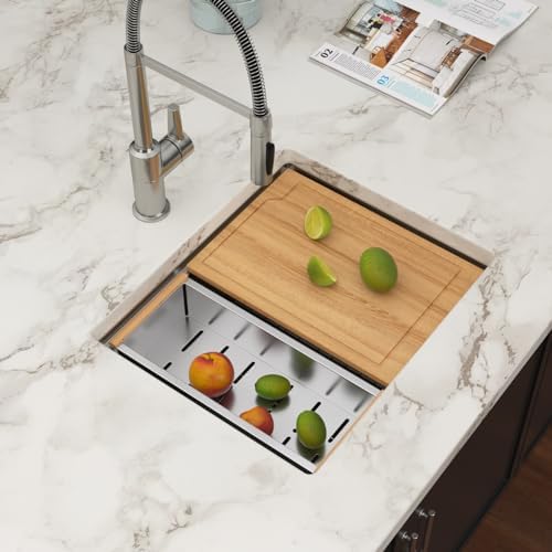 23 Inch Undermount Kitchen Sink Workstation with Accessories - Image 2