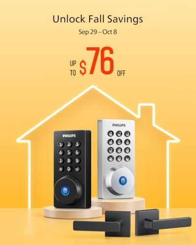 Philips WiFi Keypad Deadbolt with Handle, Built-in WiFi, APP Remote Control - Image 2