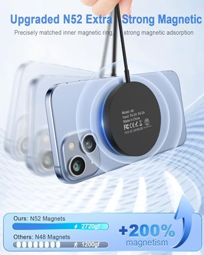 Magnetic Wireless Charger Mag Safe Charging Pad for iPhone 17/16/15/14/13 - Image 2