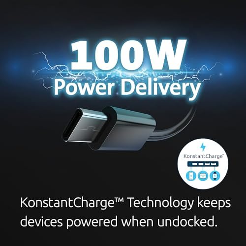 Kensington SD4760P 11-in-1 USB-C Docking Station Triple Monitor DisplayLink, 3xHDMI, 100W Charging for Laptop, 6xUSB A, Ethernet, Audio, for Mac and Windows Driver Require K33622NA, Black - Image 4