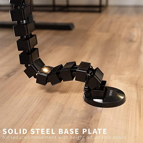 VIVO Black Clamp-on Desk Vertebrae Cable Management Kit, DESK-AC01P-B - Image 5
