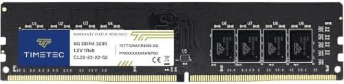 Timetec Advanced 8GB DDR4 3200MHz (PC4-3200AA) PC4-25600 UDIMM Desktop RAM – 288-Pin 1.2V CL22 Non-ECC Unbuffered DIMM Memory Module Upgrade by Timetec