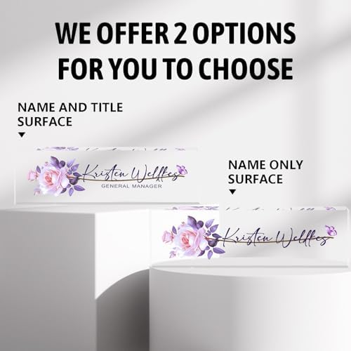 Custom Personalized Name Plate - Office Desk Decor for Women & Men, Employee Appreciation Gifts - Image 4