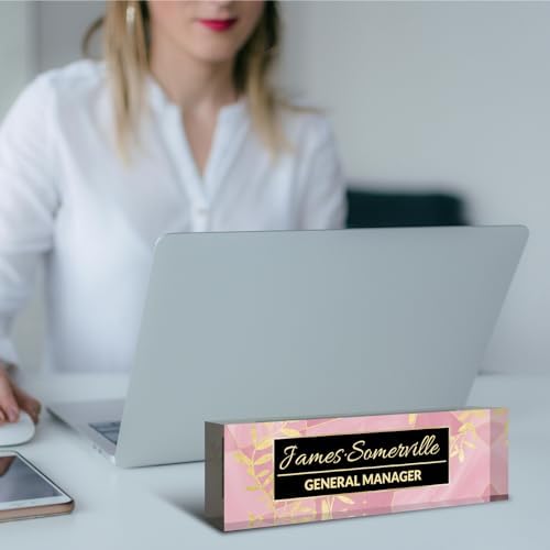 Desk Name Plate Personalized, Custom Name Plate for Desk, Acrylic Desktop Accessories, Office Gift & Decor for Women Men, Teacher Nurse Boss Employee Appreciation Gifts - Image 6
