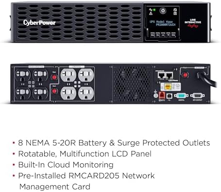 CyberPower PR2000RT2UCN Smart App Sinewave UPS Battery Backup - Image 3