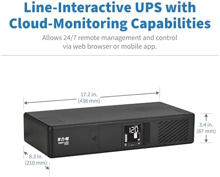 Eaton Tripp Lite SMART750LCDNC 750VA 2U Rack Mount Cloud UPS 475W 8 Outlets - Image 4