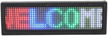 Pomya LED Name Badge, Programmable LED Name Tag with App Control 12x48 Pixels Display, Reusable Sign for Restaurant Store Exhibition Hotel, Magnet and Pin Fastening, Rechargeable - Image 2