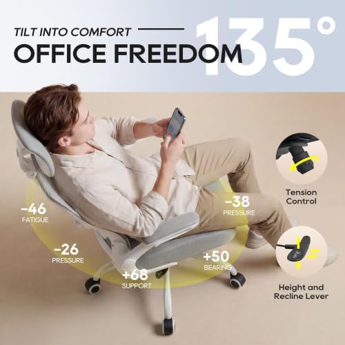 Ergonomic Office Chair for Lower Back Relief, 4-Way Lumbar, 330 LBS - Image 7