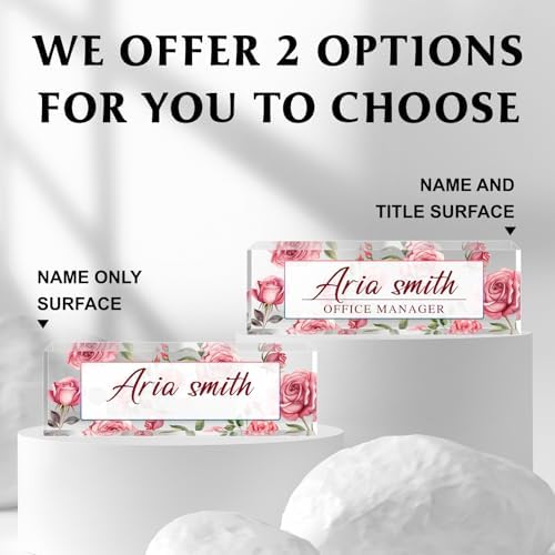 Custom Name Plate for Desk, Acrylic Desk Name Plate Personalized, Employee Appreciation Gifts, Office Desk Accessories for Woman Teacher Nurse, Coworker Gifts for Manager Assistant - Image 5