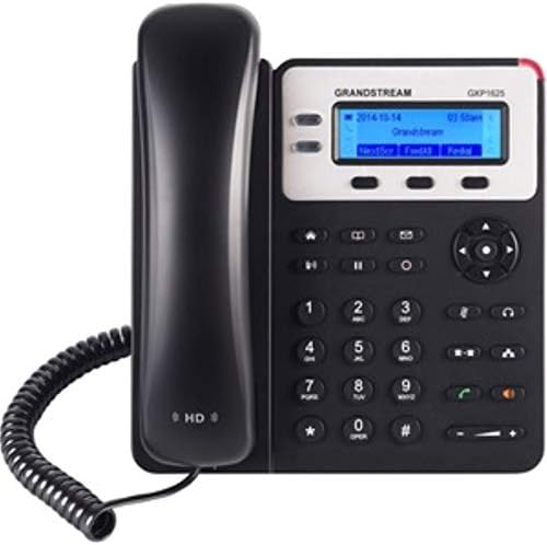 Grandstream GXP1625 IP Phone | 2 Lines, 2 SIP Accounts | 2.9-Inch LCD Display | Dual-Port 10/100 Ethernet with Integrated PoE by Grandstream