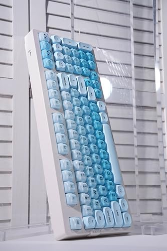 ZORNHER ZH980 Foundation Wireless Mechanical Keyboard,95% Blue Creamy Keyboard with Number Pad,Hot-Swappable Gaming Keyboard,Jelly Keycaps,Creamy Sounding Linear Switches,Hot-Swappable,Full Size - Image 6