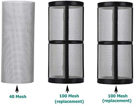 Garden Hose Filter for Pressure Washer Inlet Water, Inline Filter for Sediment, 40 Mesh Screen, Extra 2 Pieces100Mesh Screen Kit - Image 4