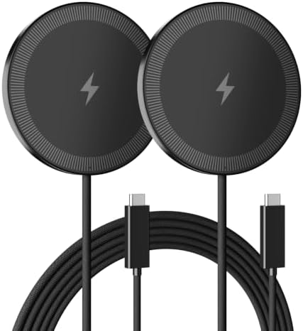 15W Wireless Charger for Apple MagSafe Charger, Magnetic Fast Charging Pad by SMILESTATION