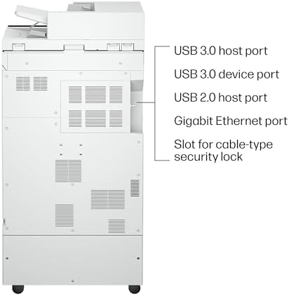 HP Color LaserJet Enterprise 8801dn Multifunction Printer, Scanner, Copier, Duplex, Best for Office (9S184A) - Image 4