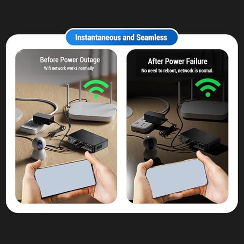 18000mAh Li Battery UPS 6 Ports DC5V 9V 12V POE 15V 24V USB Type C 5V Outputs Uninterruptible Power Supply for Router Mini DC UPS Backup for Home Office - Image 5