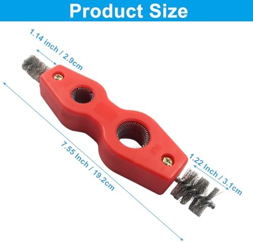 Hitefu 4-in-1 Copper Pipe Cleaner, Red - Image 3