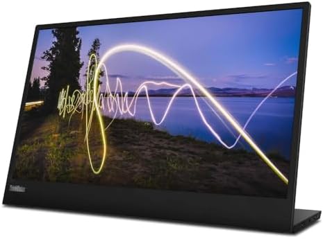 Lenovo ThinkVision M15 15.6" Full HD WLED LCD Monitor - 16:9 - Raven Black by LENOVO