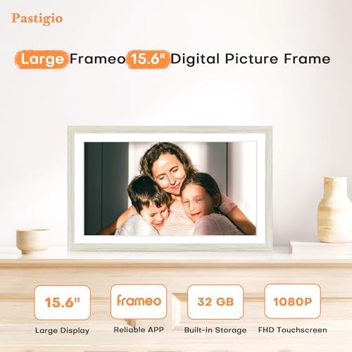 Digital Picture Frame, 15.6 Inch Frameo Digital Frame WiFi Large Display - Image 2