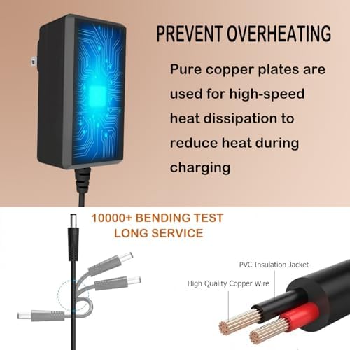24V 1.5A Charger for Doxie Pro DX400 Duplex Document & Receipt Scanner - Image 5
