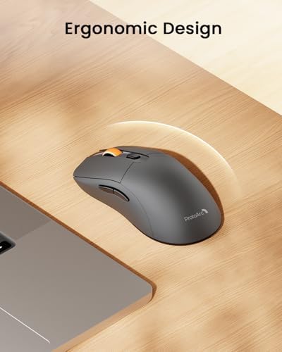 ProtoArc EM15 USB C Mouse, Tri-Mode Bluetooth Mice for Laptop, Gray - Image 6