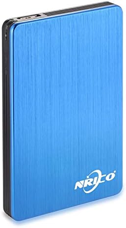 NRICO Portable External Hard Drive, USB 3.0, 2.5 Inch, Blue, 500,GB by NRICO