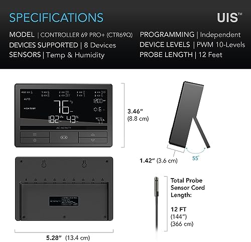 AC Infinity Controller 69 PRO+, Environmental Controller for Grow Tents - Image 6