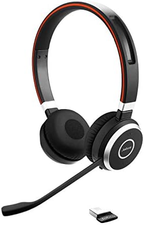 Jabra Evolve 65 SE Link380a UC Stereo- Bluetooth Headset with Noise-Cancelling Microphone, Long-Lasting Battery and Dual Connectivity - Works with All Other Platforms - Black by Jabra