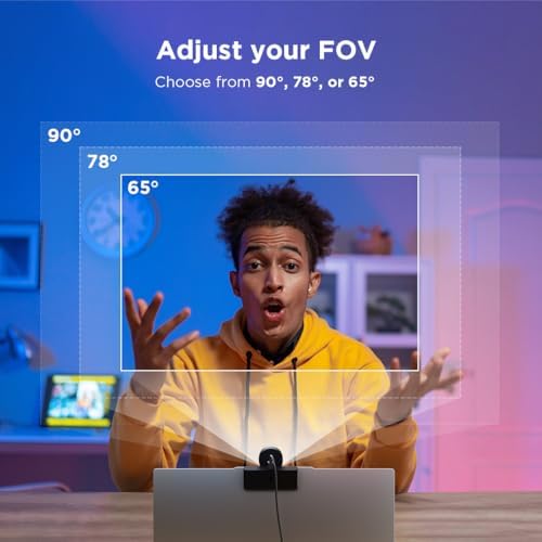 Lenovo 4K Pro Webcam, AI Noise Cancellation and Enhanced Image Quality, 4K Resolution, 4X Digital Zoom, Physical Privacy Shutter, Auto Light Adjustment, Directional Microphone, Teams Certified, Black - Image 6