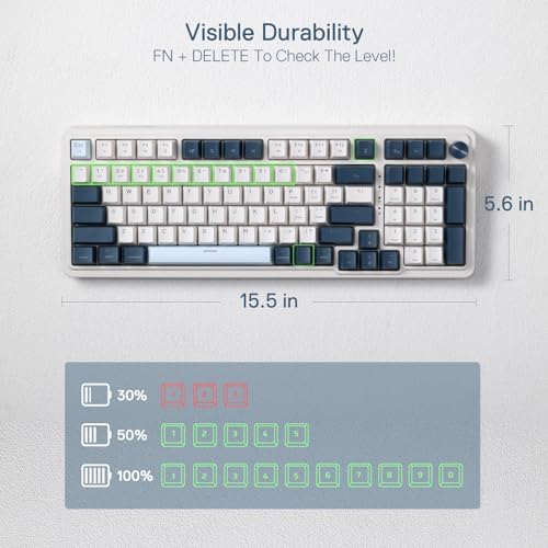 Redragon K686 PRO Wireless RGB Gasket Gaming Mechanical Keyboard, Easy Knob - Image 7