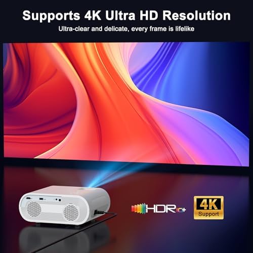 HOMPOW 4K Projector with WiFi and Bluetooth, 1500 ANSI Google TV Projector - Image 4