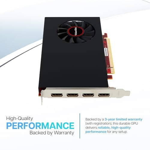 VisionTek AMD Radeon RX 550 4GB GDDR5 4x DisplayPort Graphics Card - Image 7