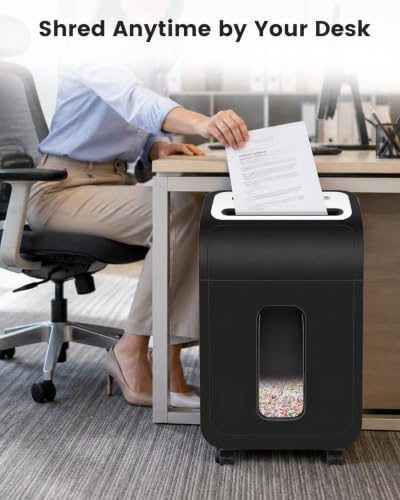 VidaTeco 14-Sheet Micro Cut Paper Shredder for Home Office Heavy Duty - Image 7