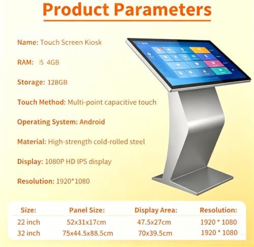 Digital Signage Kiosk HD1920x1080 Black-32in128G - Image 4