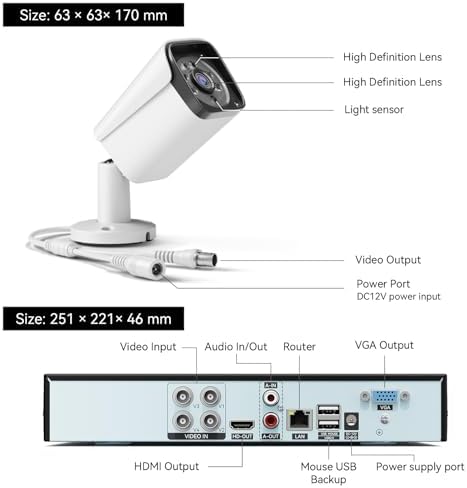 Wired Security Camera System Outdoor, 4X 3MP CCTV Camera, 500G HDD - Image 7