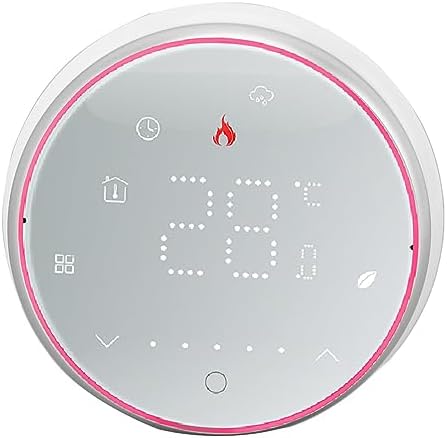 ViaGasaFamido Smart Thermostat, LED Display, Accurate Temperature Control, Programmable Device for Water Heating Systems, Compatible with Standard Recessed Boxes (White) - Image 5