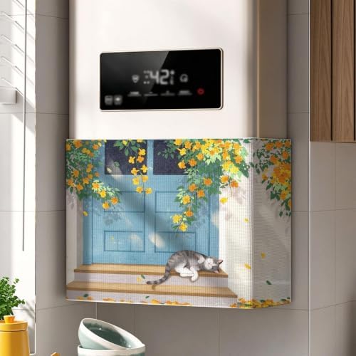 Kitchen Gas Water Heater Decoration Cover, Custom Fabric Boiler Concealer by Unknown