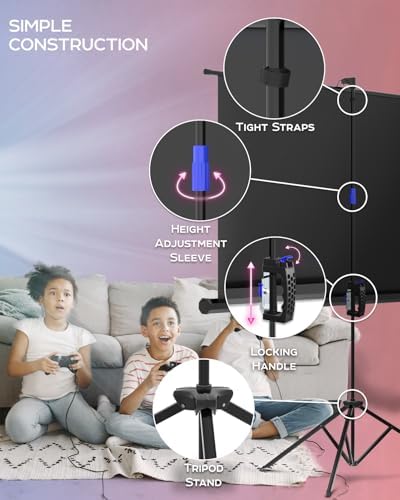 Projector Screen with Stand 60 inch 16:9 for Movies & Presentations - Image 4