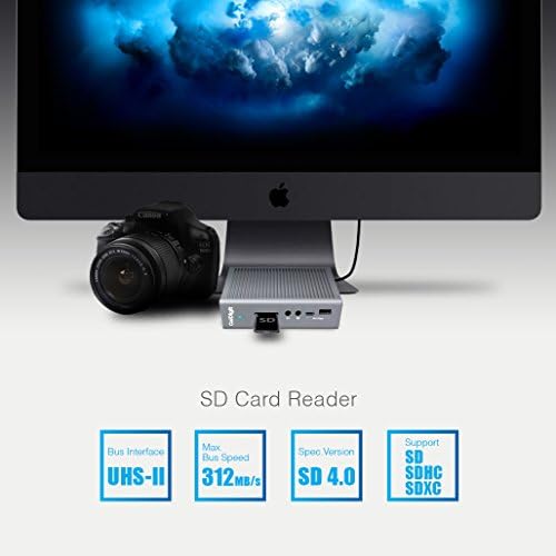 CalDigit TS3 Plus Thunderbolt 3 Dock - 87W Charging, 7X USB 3.1 Ports, USB-C Gen 2, DisplayPort, UHS-II SD Card Slot, Gigabit Ethernet for Mac & PC, Thunderbolt 4 Compatible (0.8m/2.62ft Cable) - Image 6