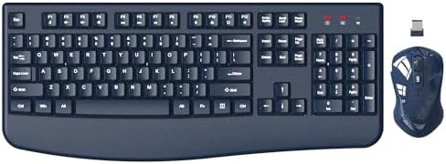 EDJO Wireless Keyboard and Mouse Combo, USB Plug & Play (Galaxy Blue) by EDJO