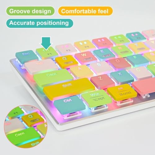 surmen 60% Wireless Mechanical Gaming Keyboard Ultra Thin Low Profile - Image 5