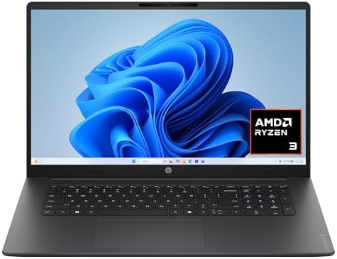 HP OmniBook 3 17.3 inch Laptop PC, FHD Display, AMD Ryzen 3 30, 8 GB RAM, 512 GB SSD, AMD Radeon 610M Graphics, Windows 11 Home, Mica Silver, 17-dp0199nr by Unknown