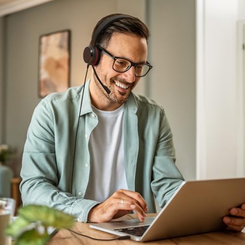 Jabra Evolve 20 (2025 Edition) Wired USB Headset with Microphone, Black - Image 2