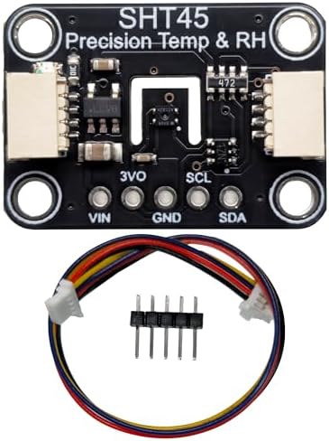 1PCS SHT45 Precision Temperature Humidity Sensor Module, 0.1°C Precision, I2C Interface,Temp/RH, Breakout Board for Arduino ESP32 by Unknown