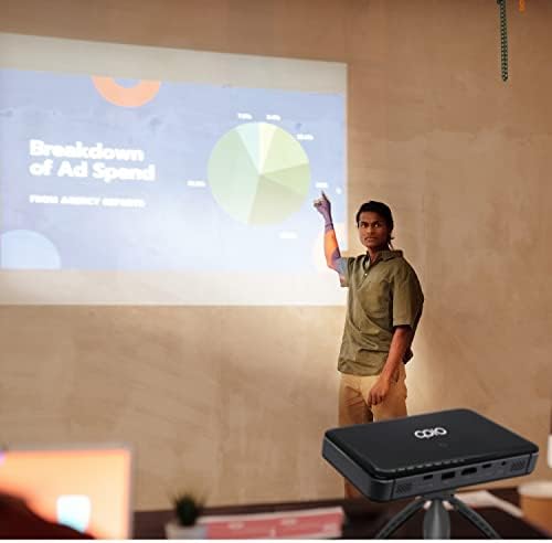 APIO Resolution 1080p Auto Focus, 400 ANSI Lumen DLP Pro Pocket Projector with HDMI/Type C Supports, Built-in Rechargeable Battery and Speakers for Streaming Movies, Laptops, Phones, Home & Outdoor - Image 6