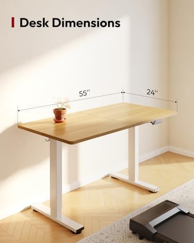 SANODESK 55''x24'' Height Adjustable Electric Standing Desk for Home Office - Image 2