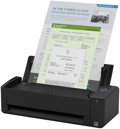 ScanSnap iX1300 Wireless or USB Double-Sided Color Document Scanner, Black by ScanSnap