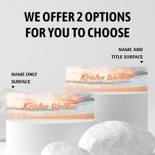 Personalized Acrylic Name Plate for Office - Customize for Desk - Image 5