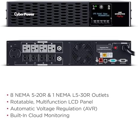 CyberPower PR3000RT2UC Smart App Sinewave UPS Battery Backup - Image 3
